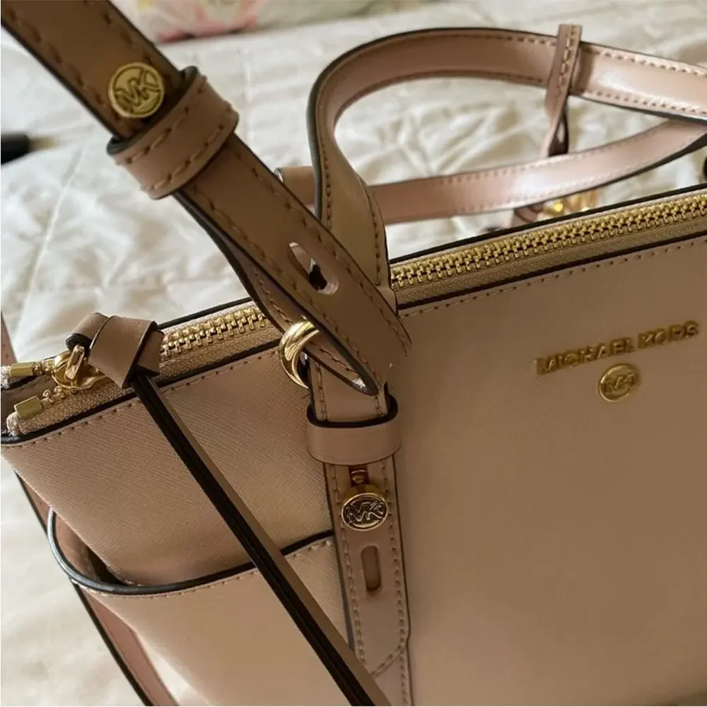 Michael Kors Nomad Tote Crossbody in Blush Pink